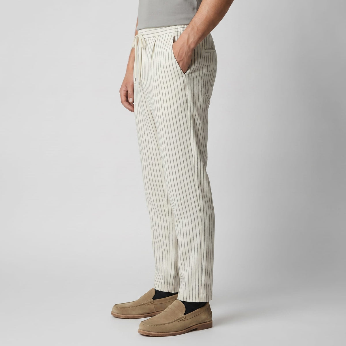 Townsend Pinstripe Linen Blend Pants