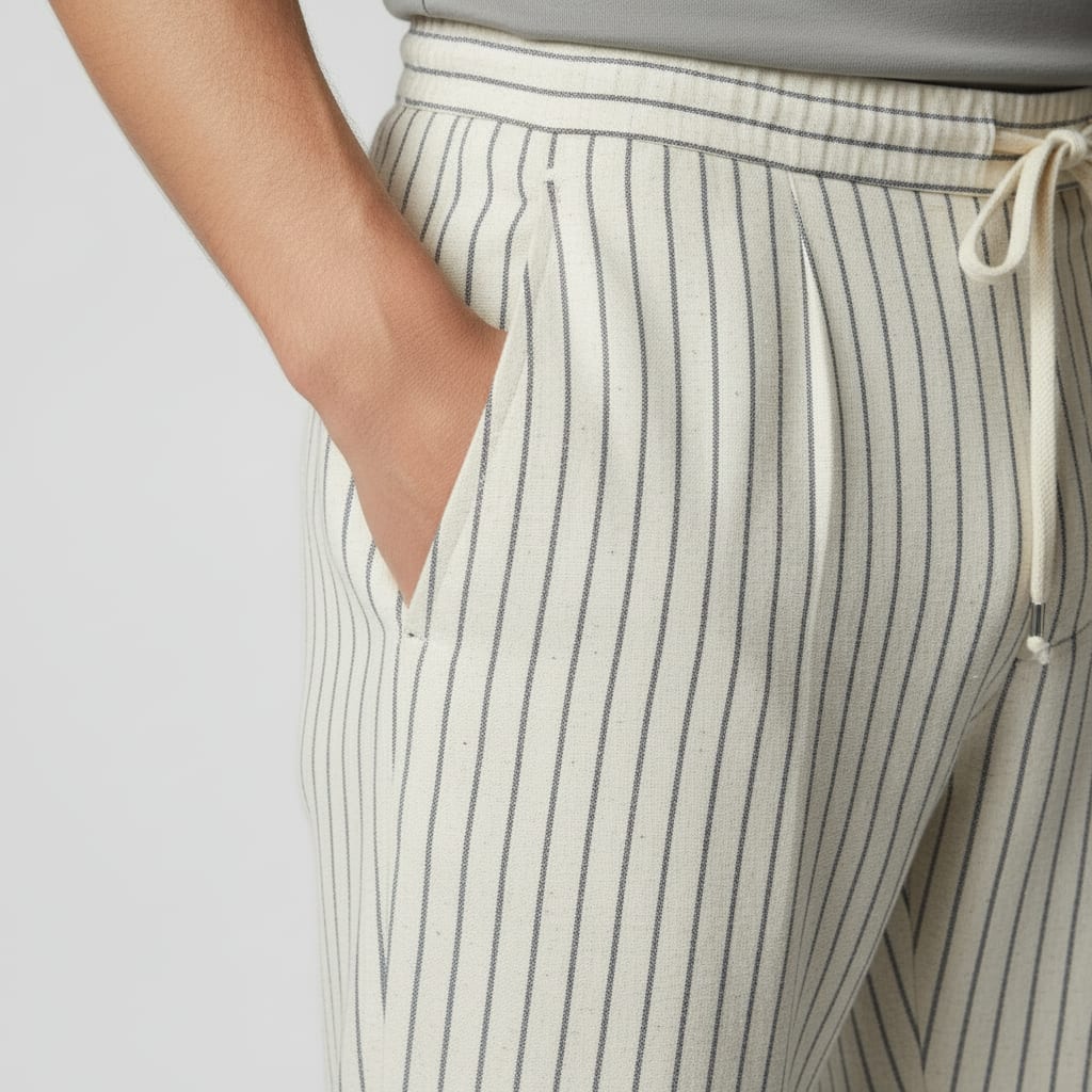 Townsend Pinstripe Linen Blend Pants