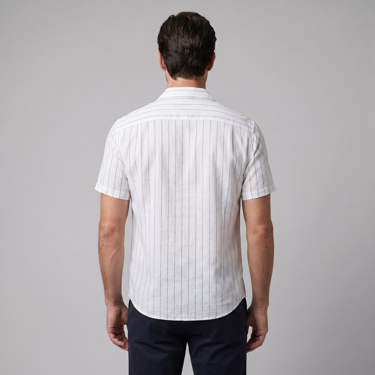 Leland Pinstripe Camp Collar Shirt_3