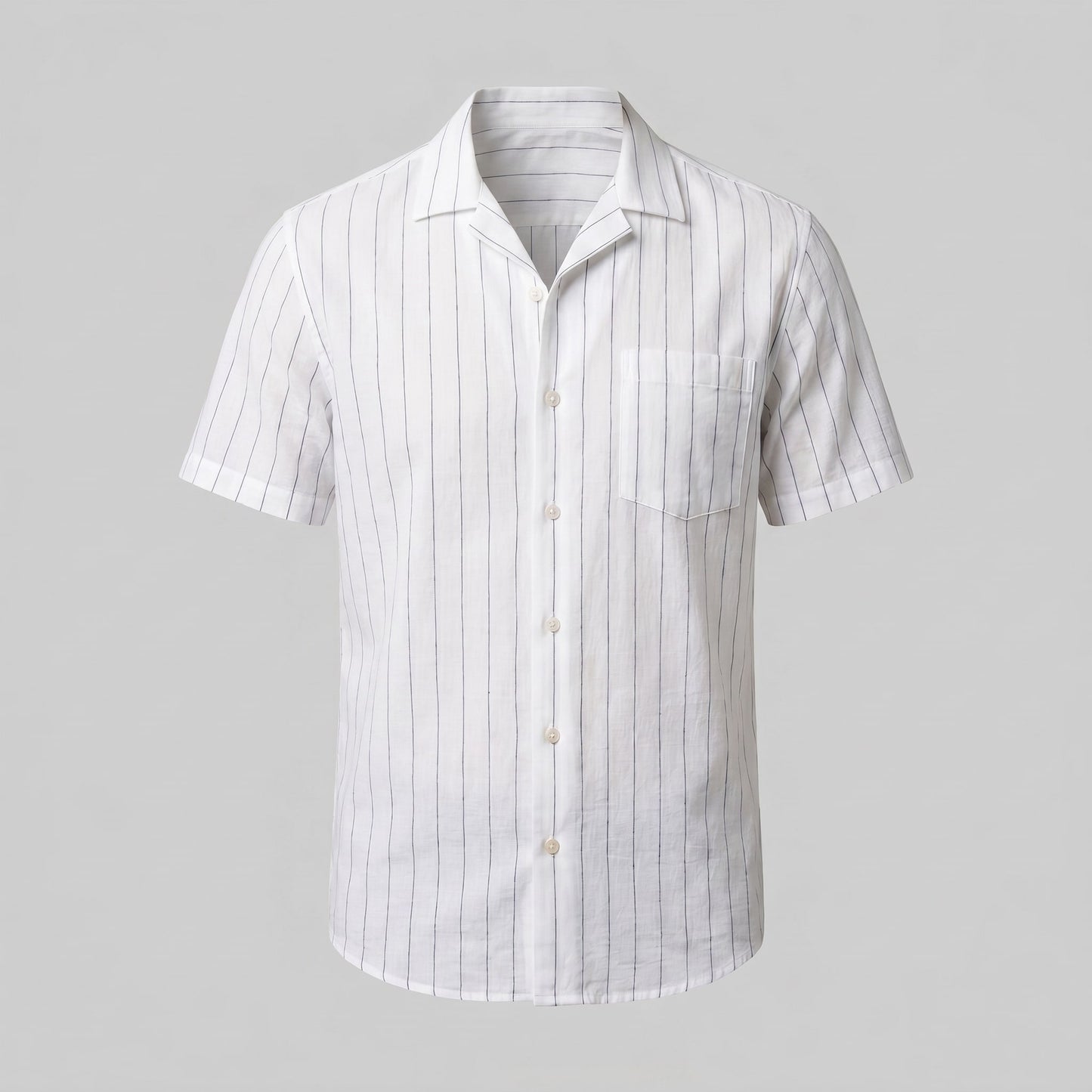 Leland Pinstripe Camp Collar Shirt_5