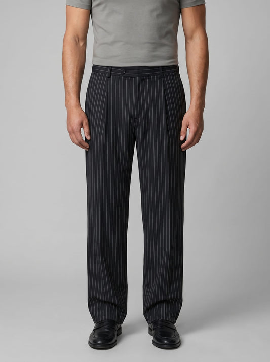 Trenton Pinstripe Wide Leg Pants_1