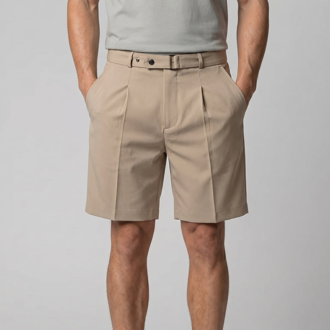 Finley Slim Fit Pleated Chino Shorts
