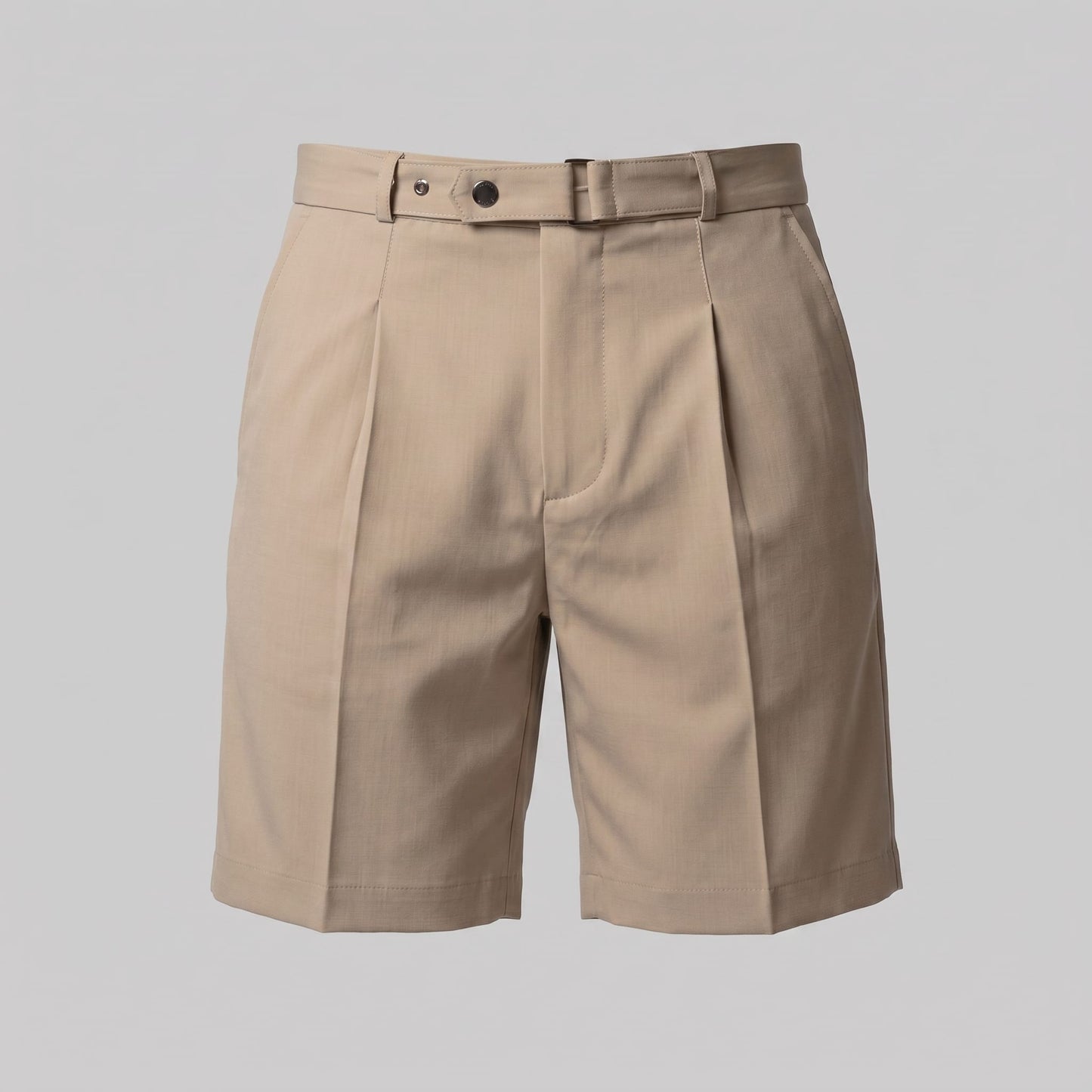 Finley Slim Fit Pleated Chino Shorts_15