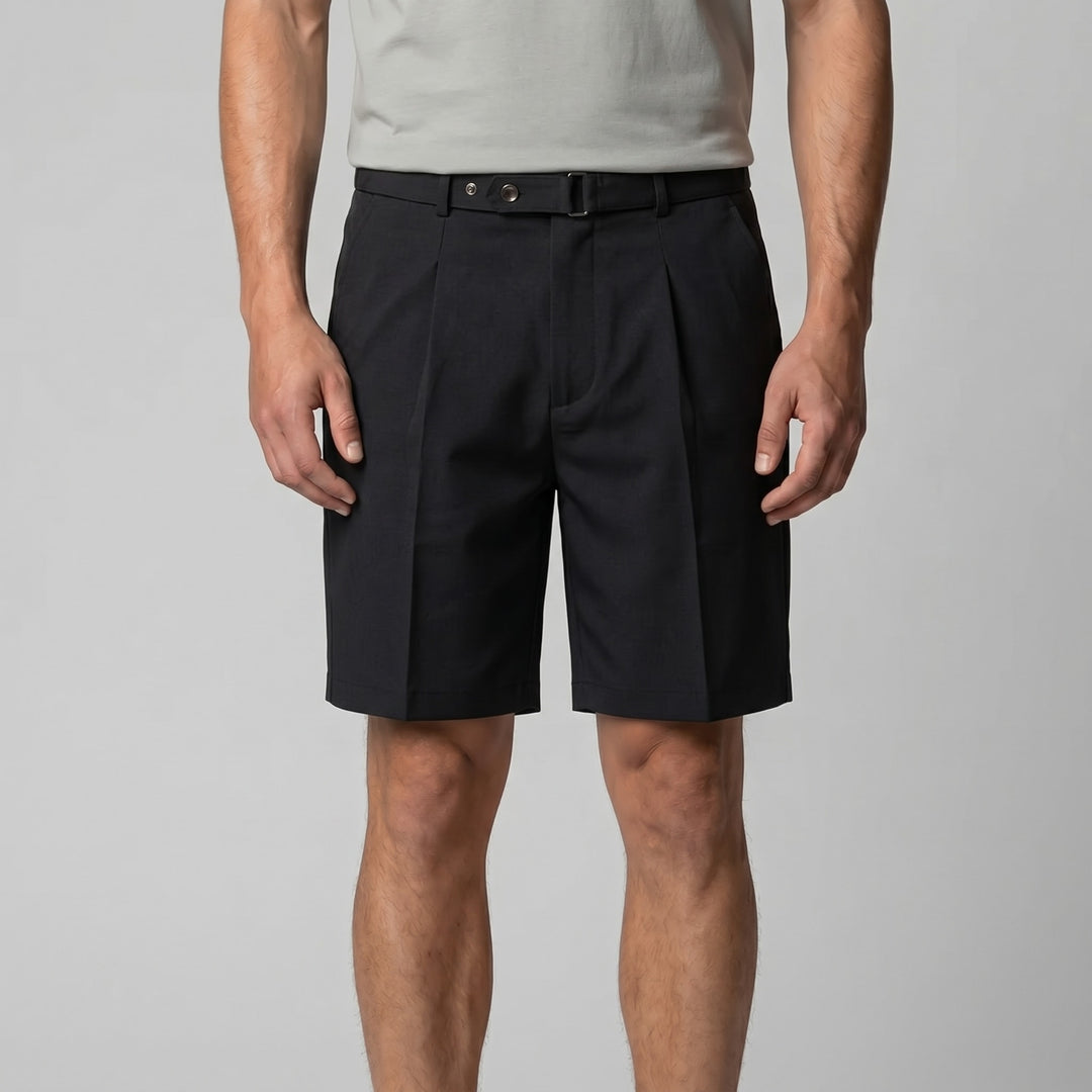 Finley Slim Fit Pleated Chino Shorts