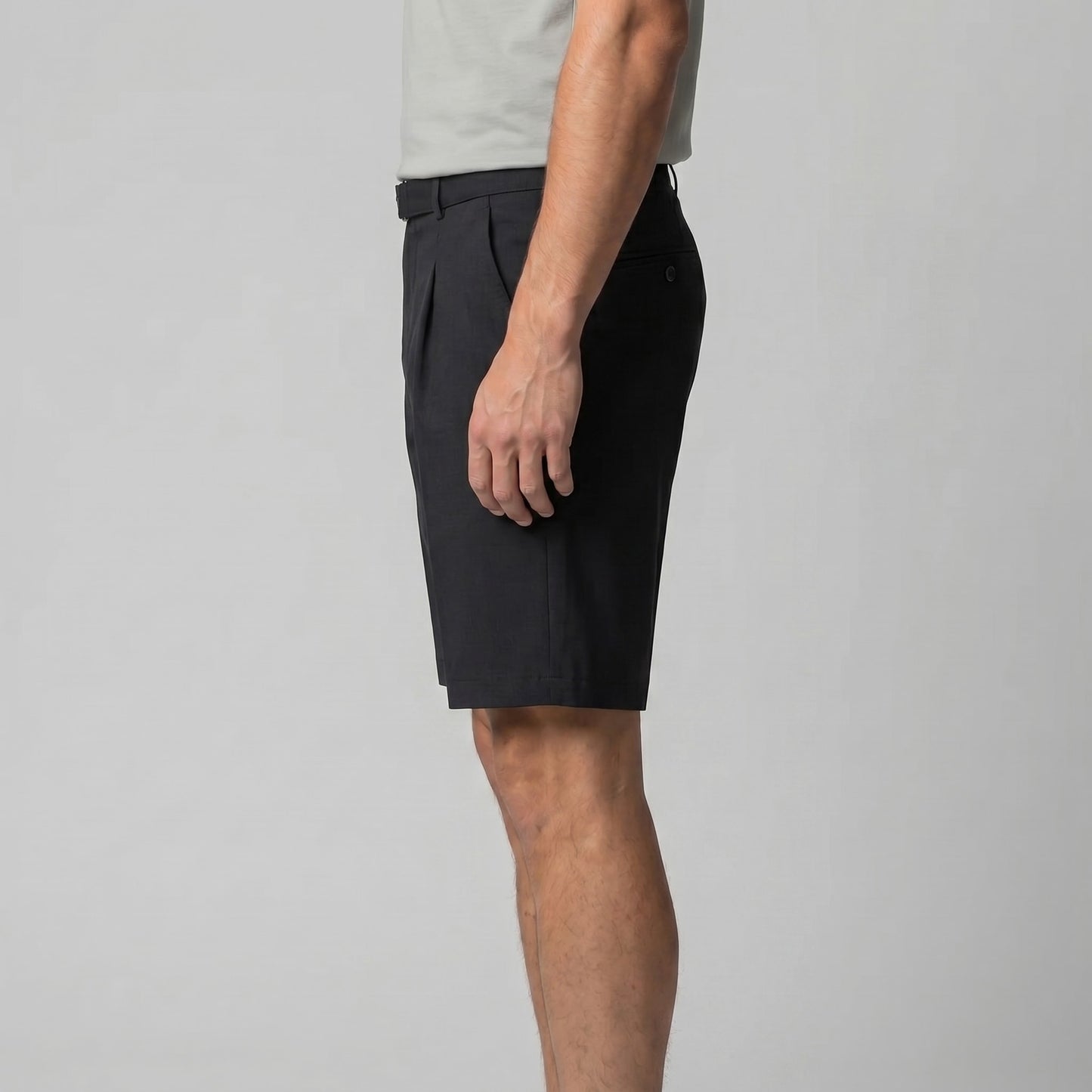 Finley Slim Fit Pleated Chino Shorts_7