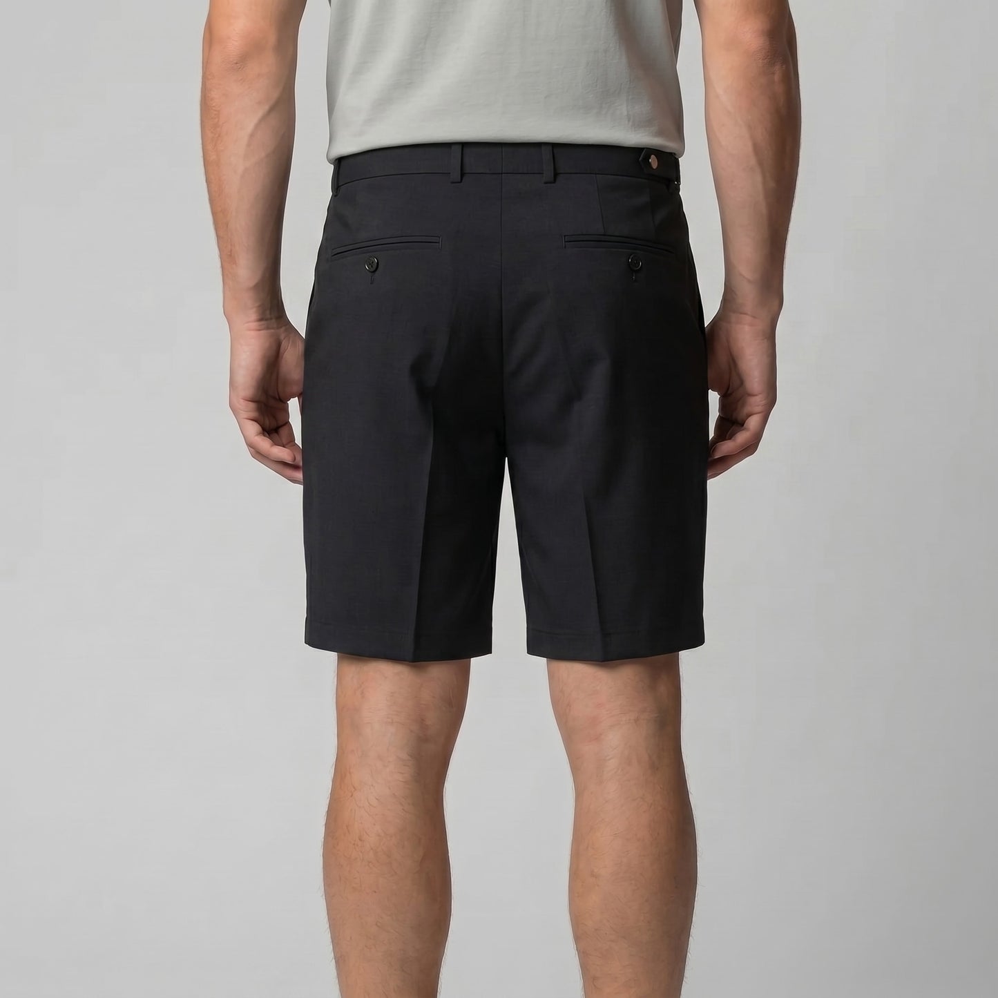 Finley Slim Fit Pleated Chino Shorts_8