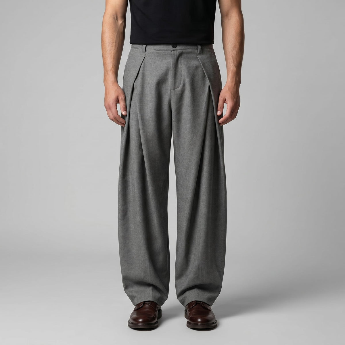 Vaughan Pleated Wide Leg Pants_1