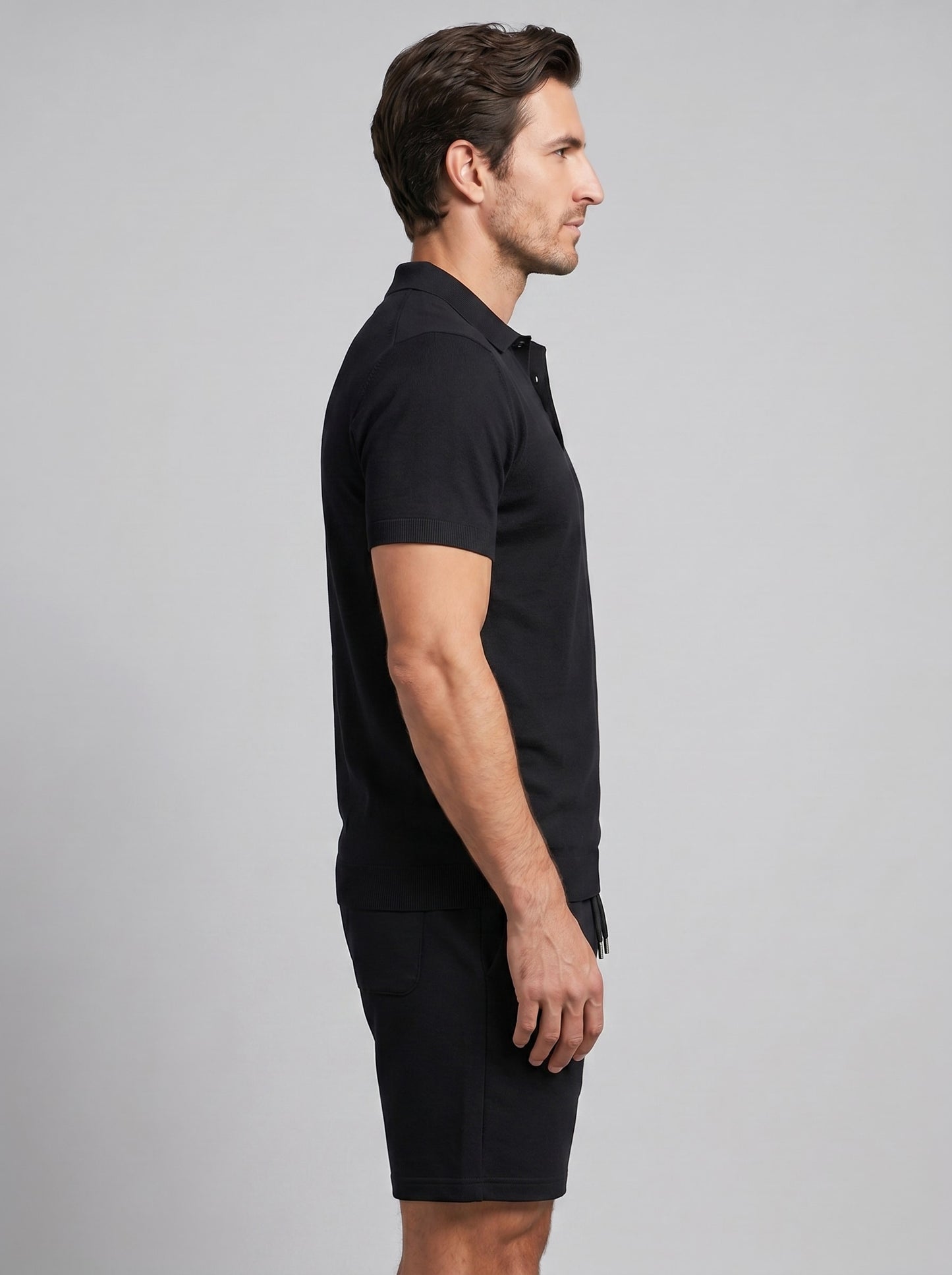 Sawyer Textured Polo and Shorts Set_11
