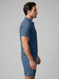 Sawyer Textured Polo and Shorts Set