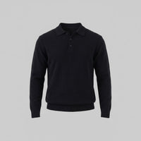 Hank Brushed Knit Polo Sweater