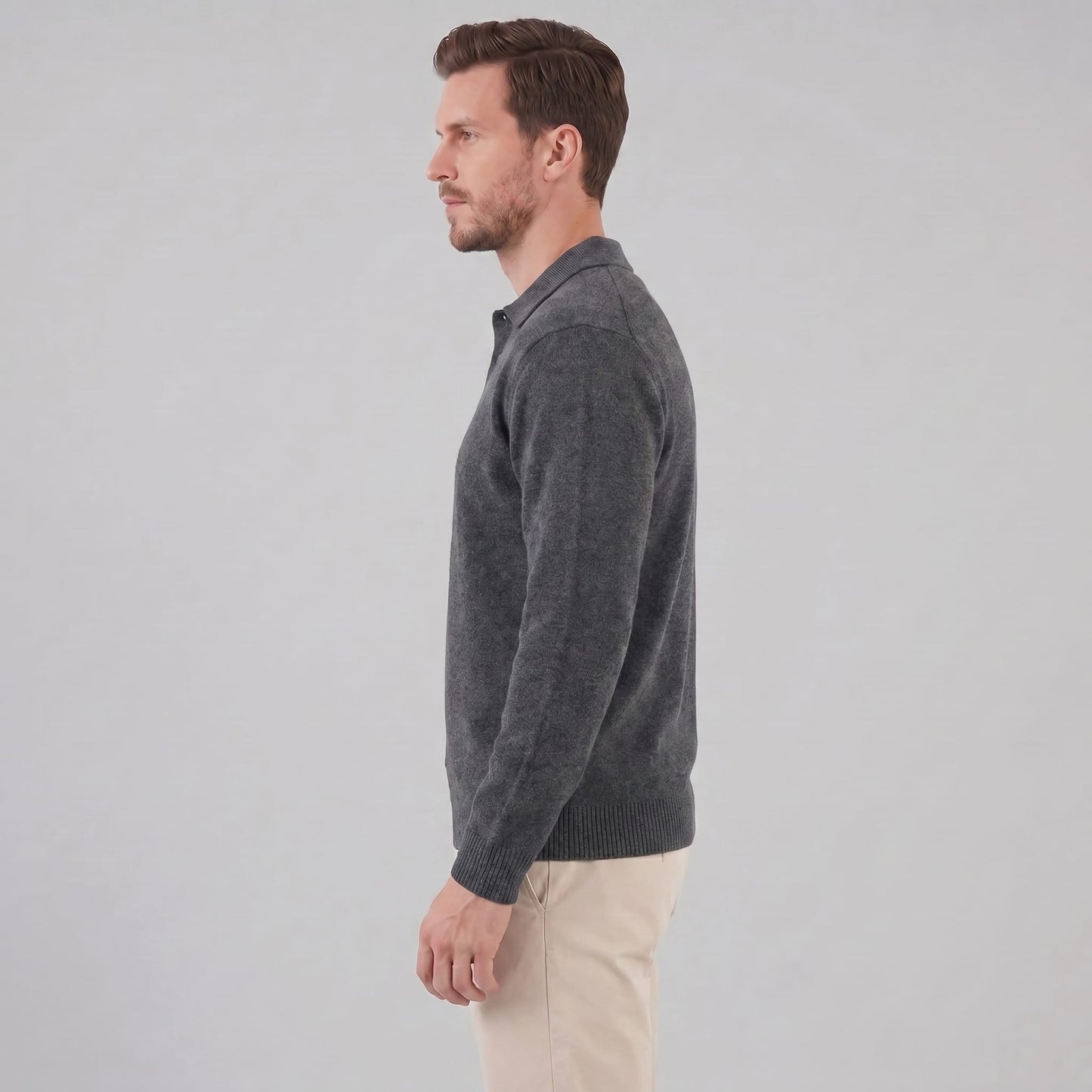 Hank Brushed Knit Polo Sweater_12