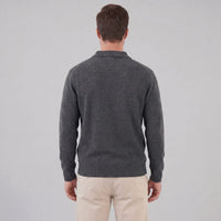 Hank Brushed Knit Polo Sweater