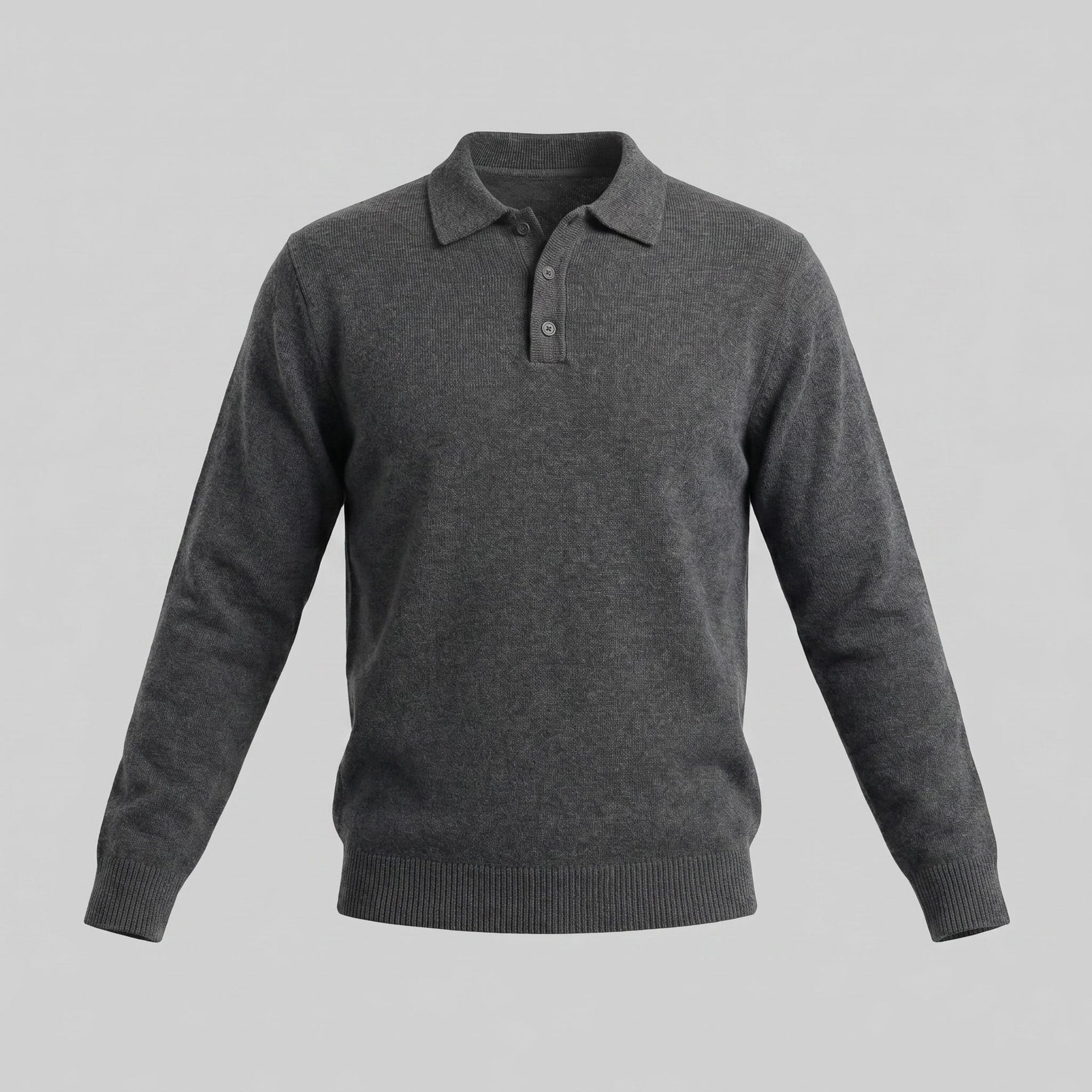 Hank Brushed Knit Polo Sweater