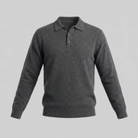 Hank Brushed Knit Polo Sweater
