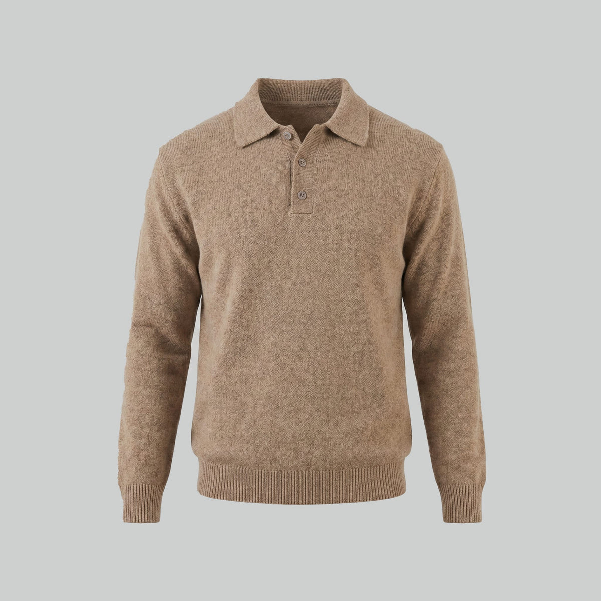 Hank Brushed Knit Polo Sweater_20