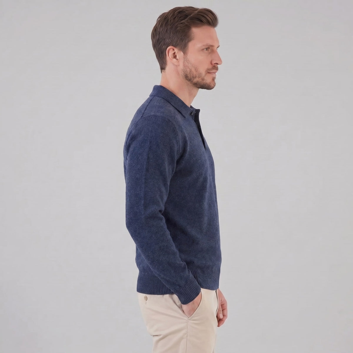 Hank Brushed Knit Polo Sweater_22