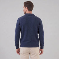 Hank Brushed Knit Polo Sweater