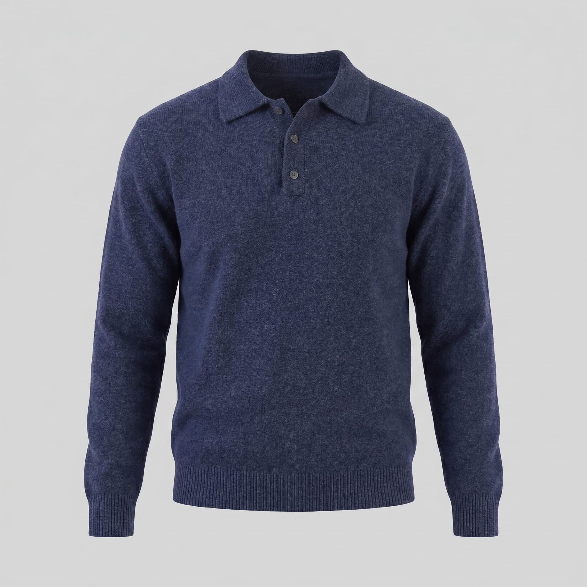 Hank Brushed Knit Polo Sweater