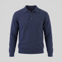 Hank Brushed Knit Polo Sweater