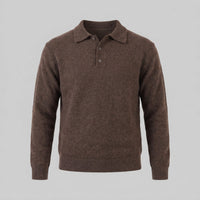 Hank Brushed Knit Polo Sweater