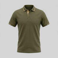 Silas Contrast Placket Pique Polo Shirt