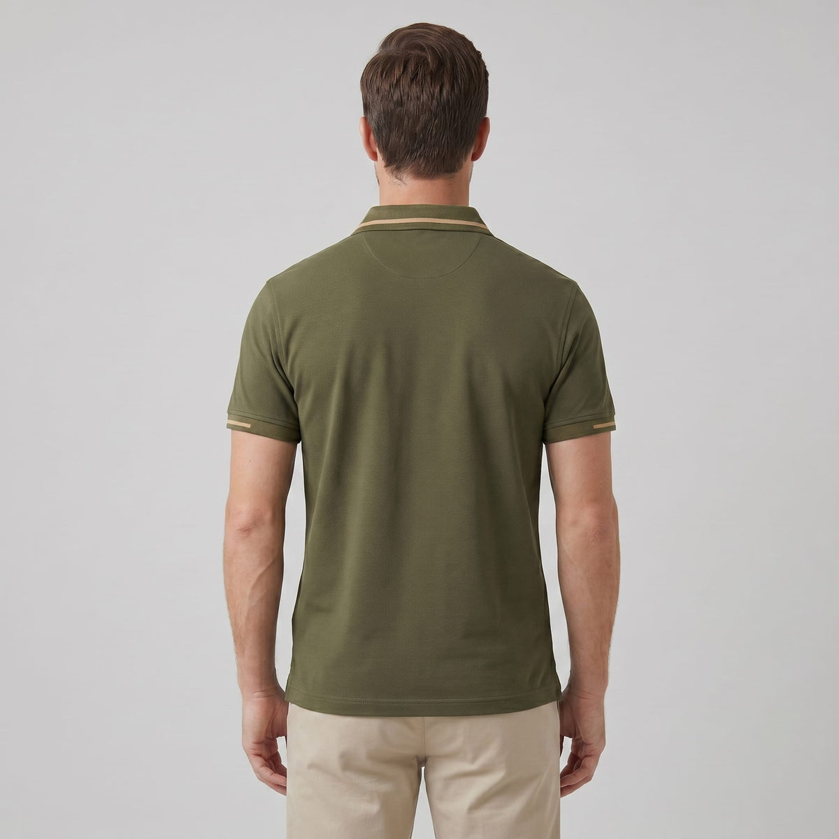 Silas Contrast Placket Pique Polo Shirt