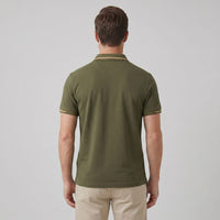 Silas Contrast Placket Pique Polo Shirt