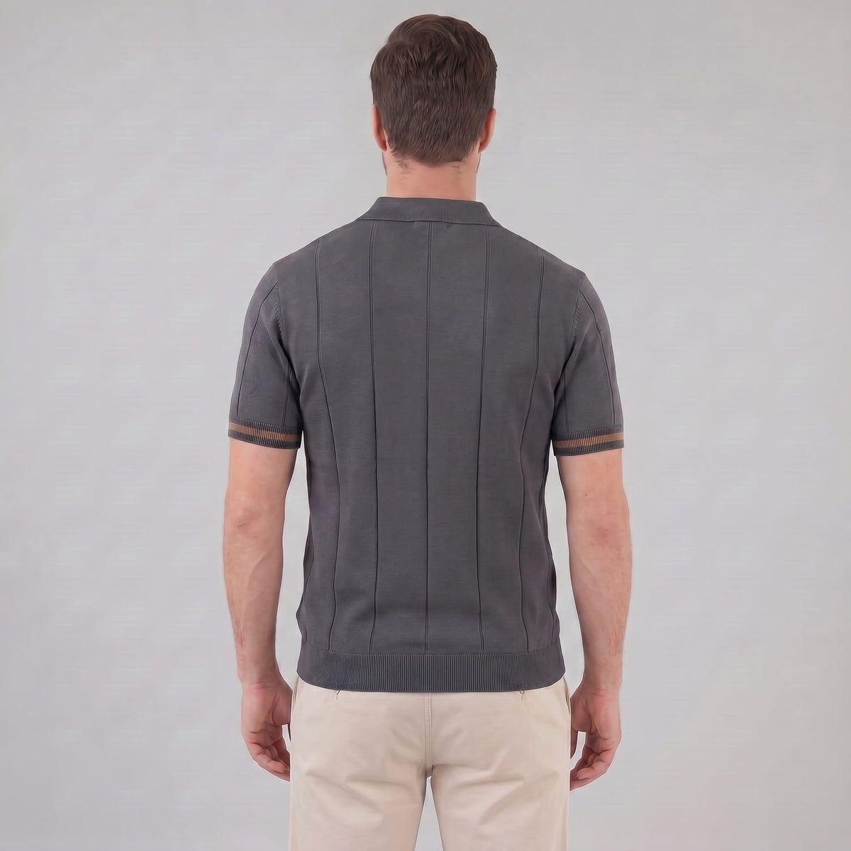 Sloan Quarter Zip Knit Polo Shirt