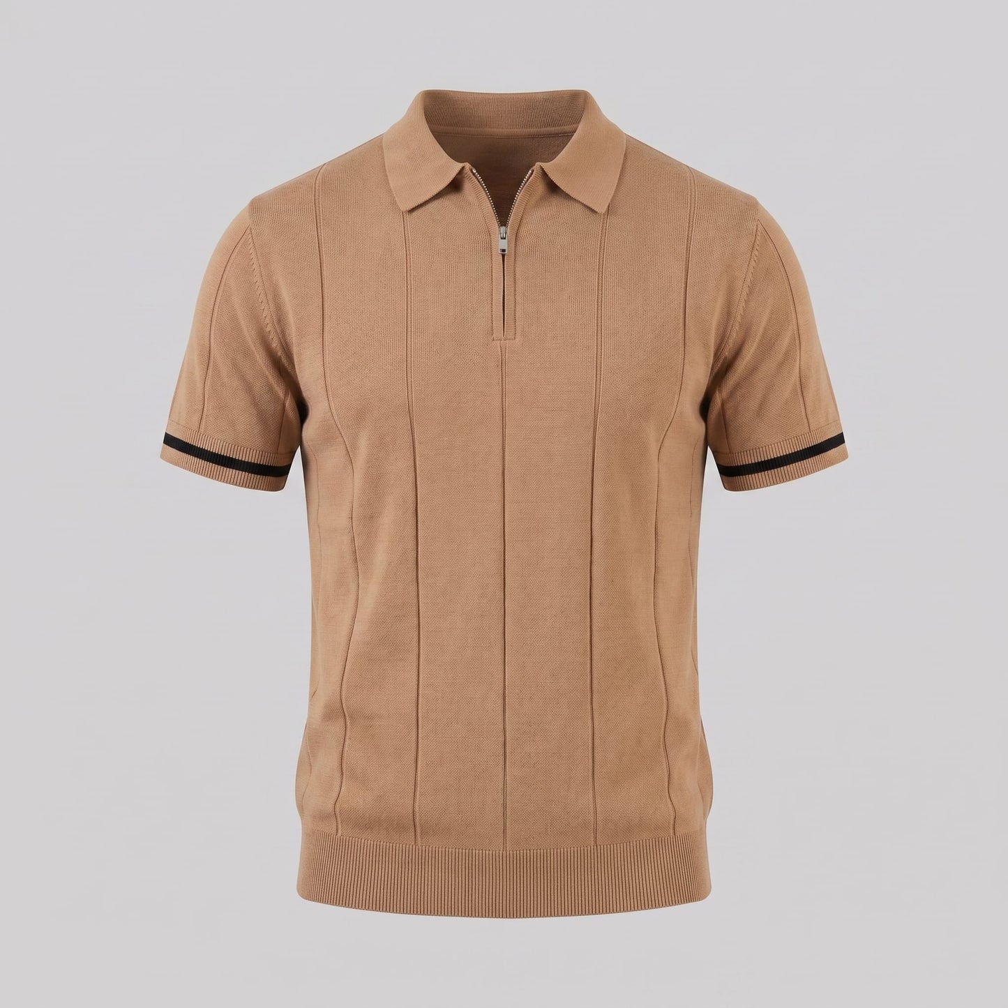 Sloan Quarter Zip Knit Polo Shirt_21