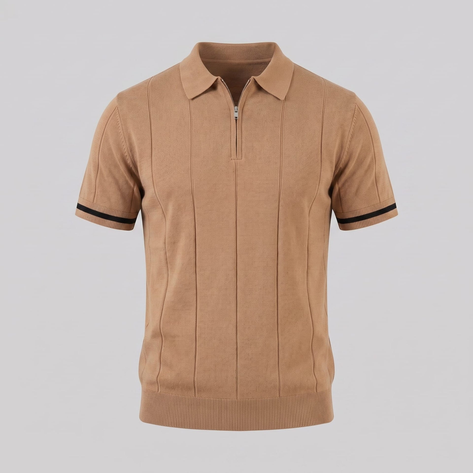 Sloan Quarter Zip Knit Polo Shirt