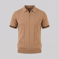Sloan Quarter Zip Knit Polo Shirt