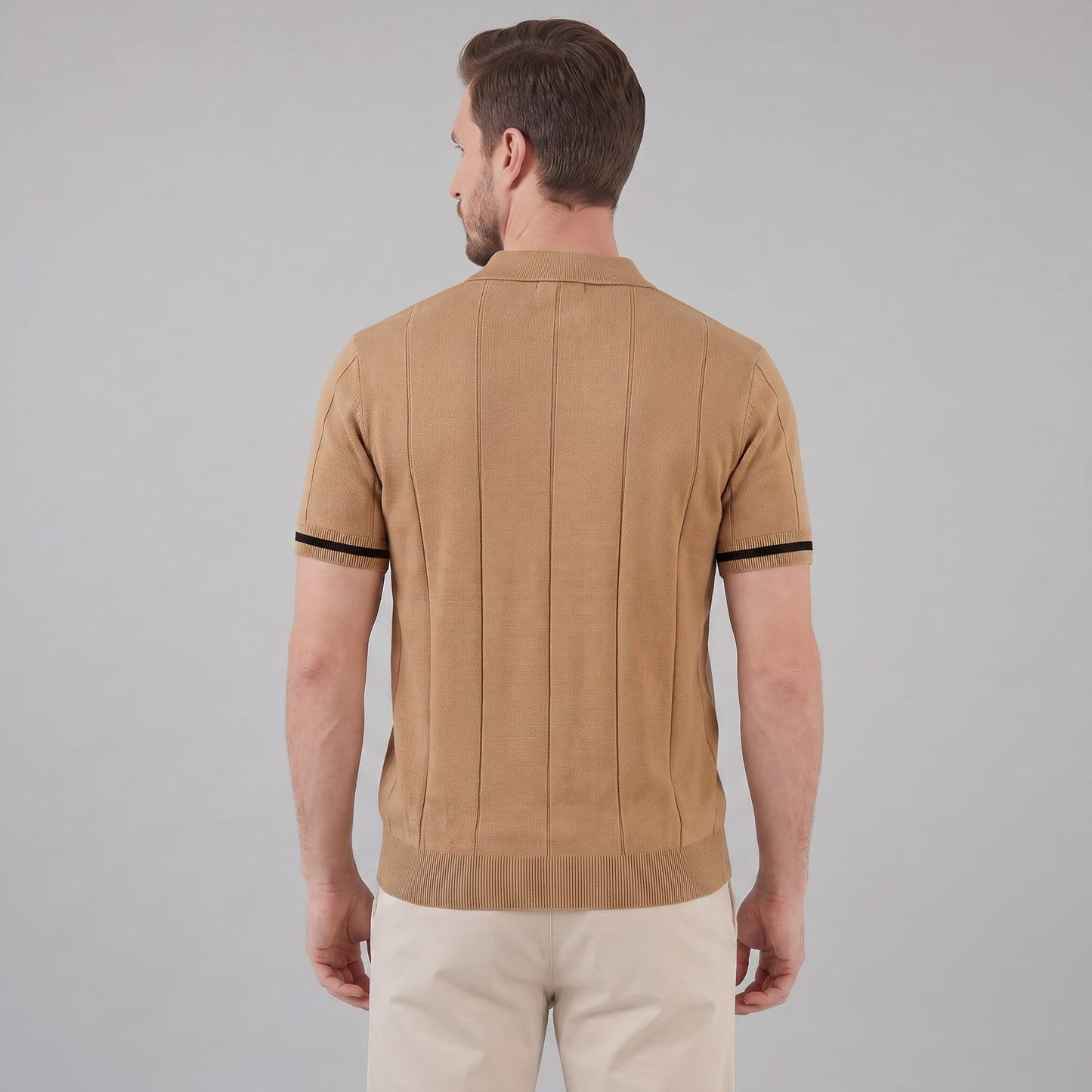 Sloan Quarter Zip Knit Polo Shirt_24