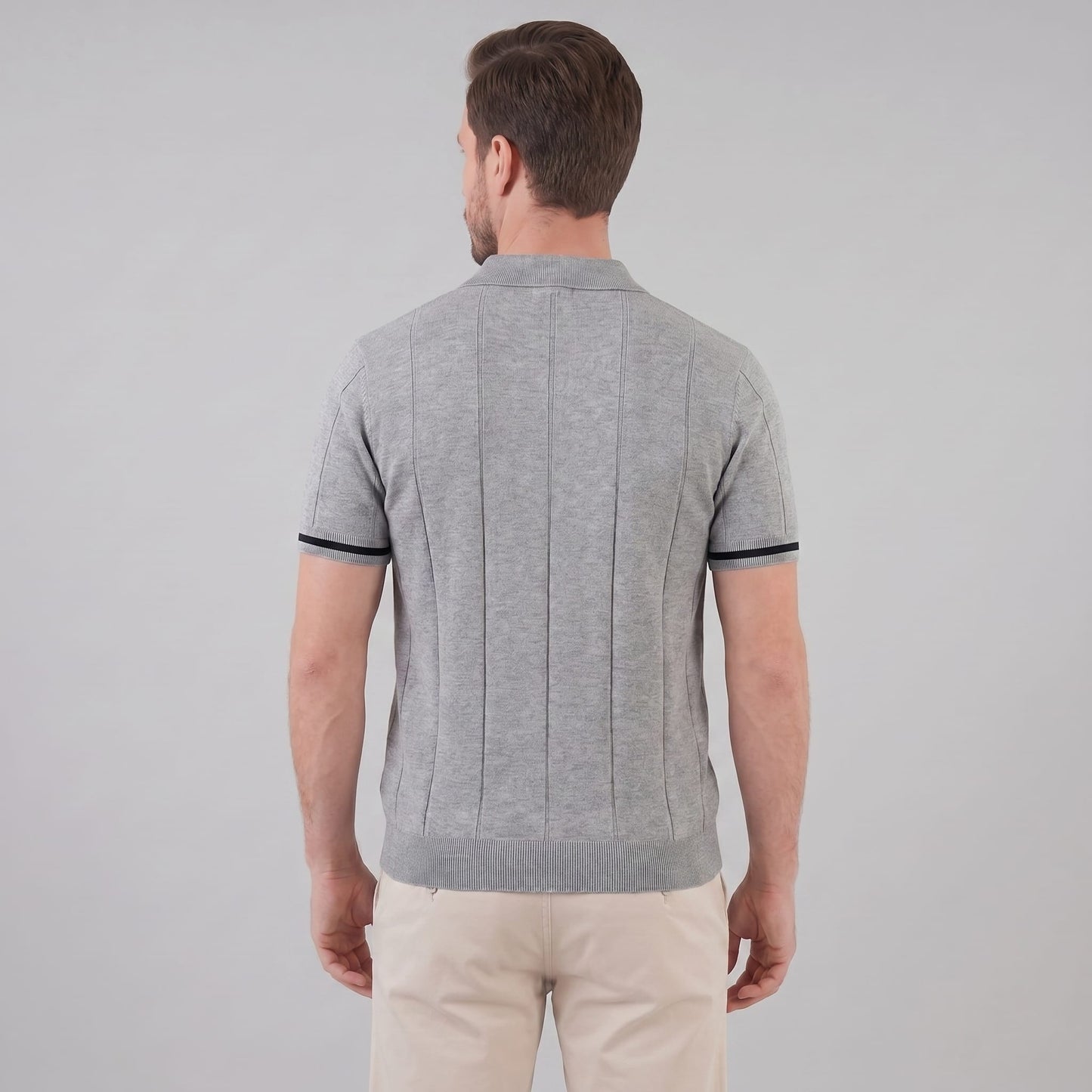 Sloan Quarter Zip Knit Polo Shirt_4