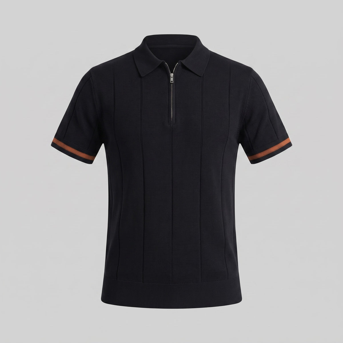 Sloan Quarter Zip Knit Polo Shirt