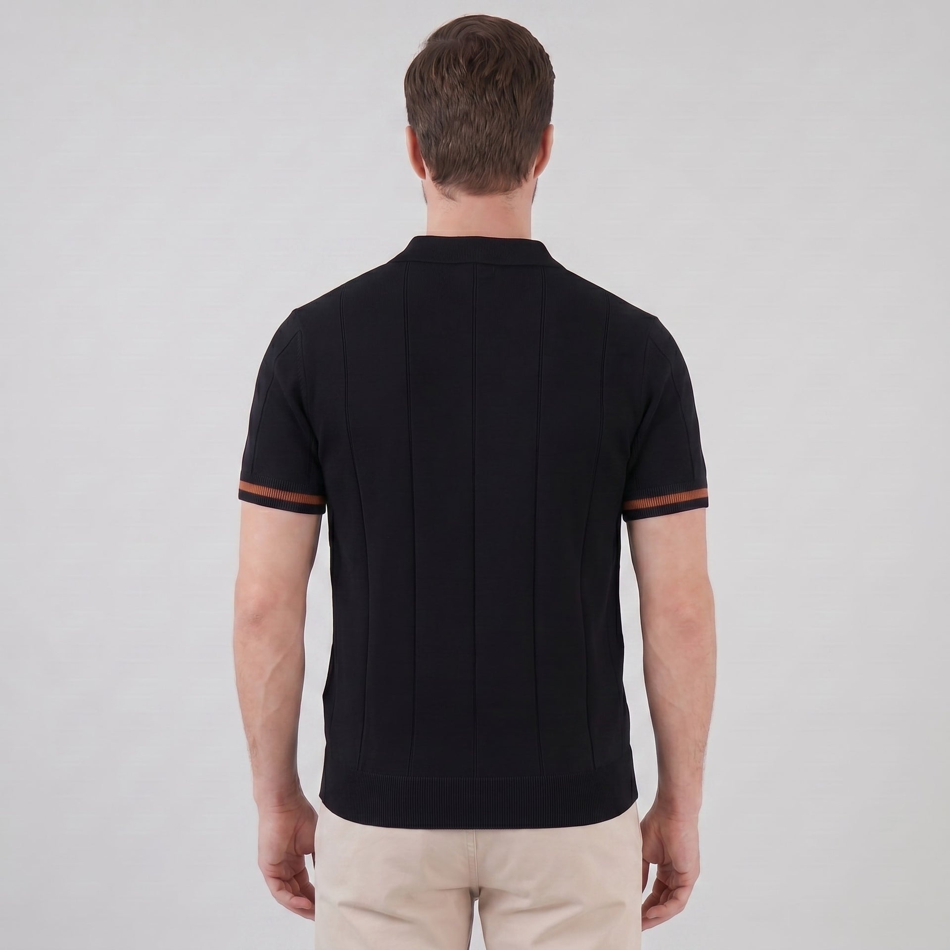Sloan Quarter Zip Knit Polo Shirt