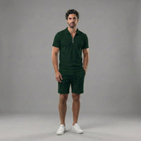 Cruz Quarter Zip Polo and Shorts Set