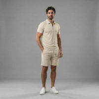Cruz Quarter Zip Polo and Shorts Set