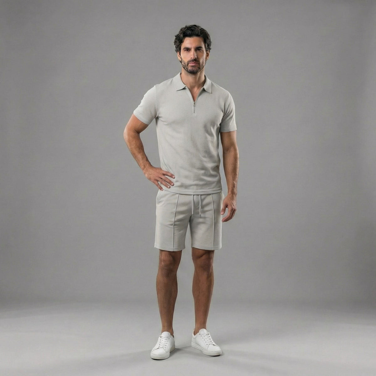 Cruz Quarter Zip Polo and Shorts Set