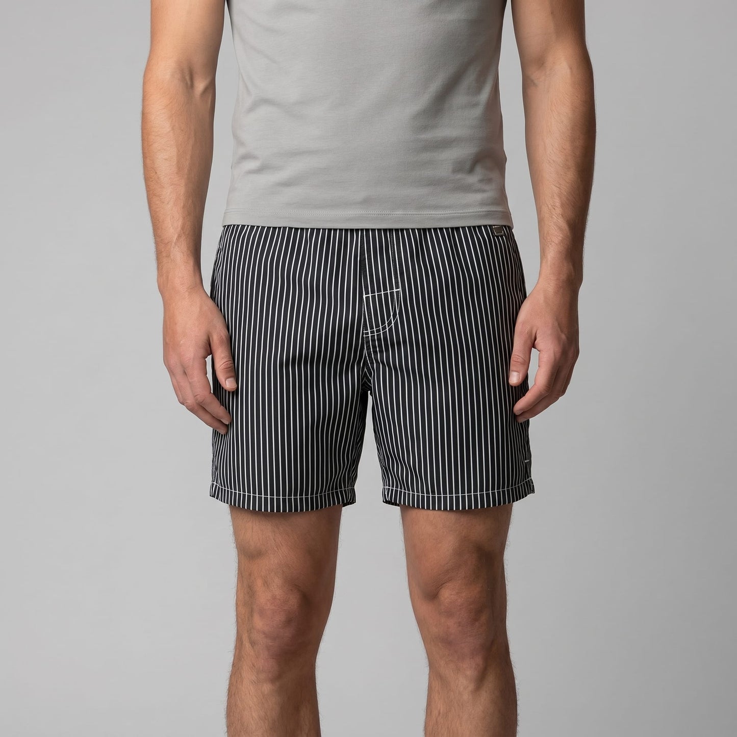 Fitzgerald Quick Dry Striped Swim Shorts_32