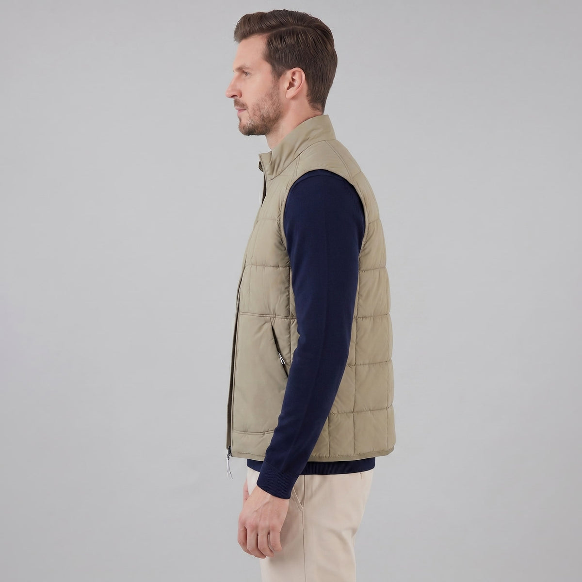 Hodge Quilted Stand Collar Vest