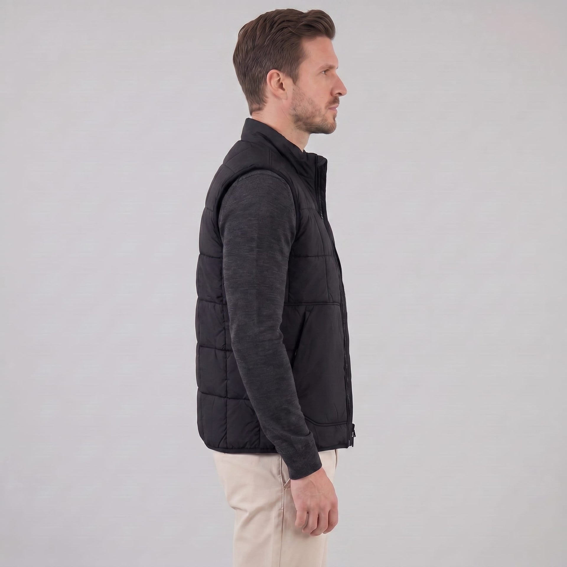 Hodge Quilted Stand Collar Vest