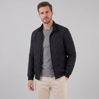 Hopkins Diamond Quilted Bomber Jacket