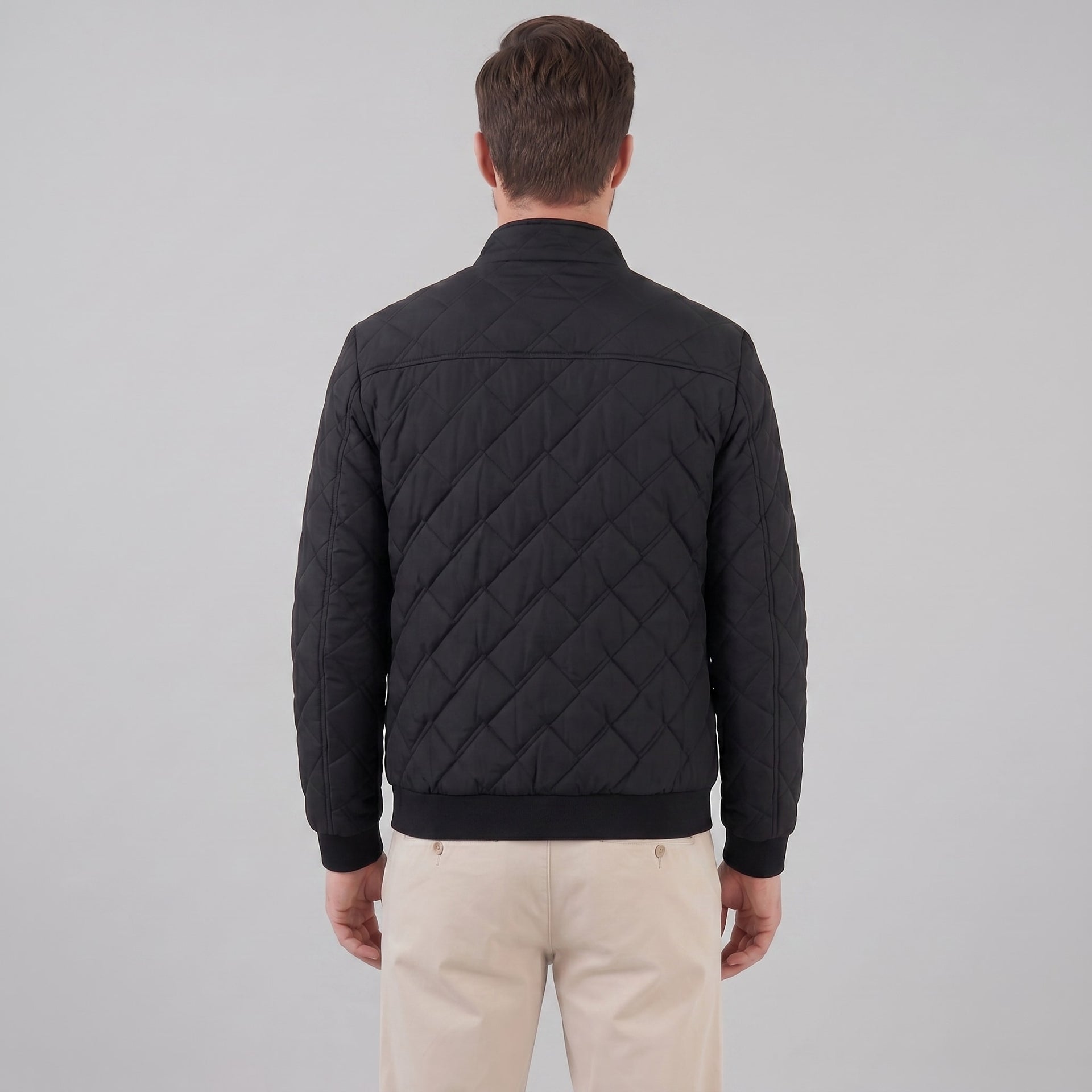 Hopkins Diamond Quilted Bomber Jacket