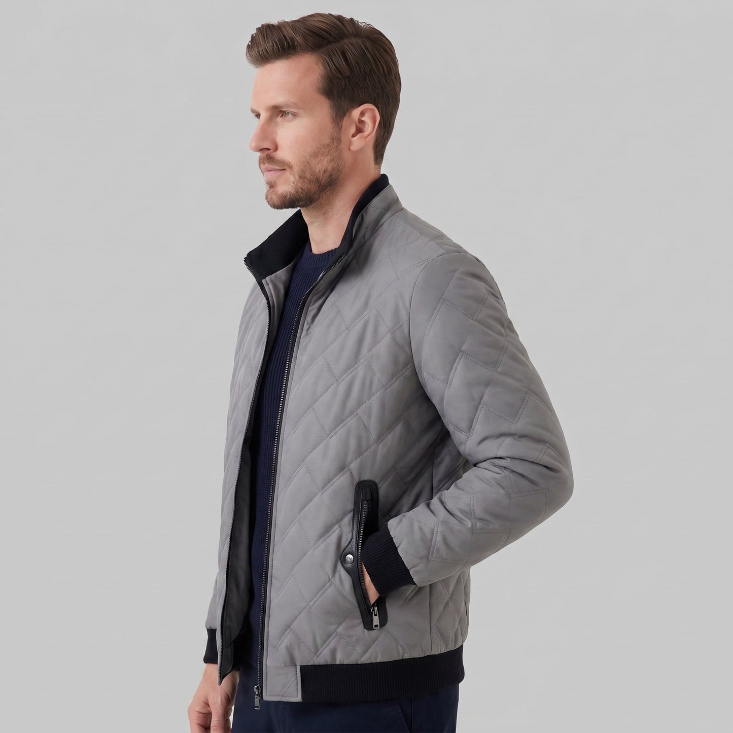 Hopkins Diamond Quilted Bomber Jacket_7