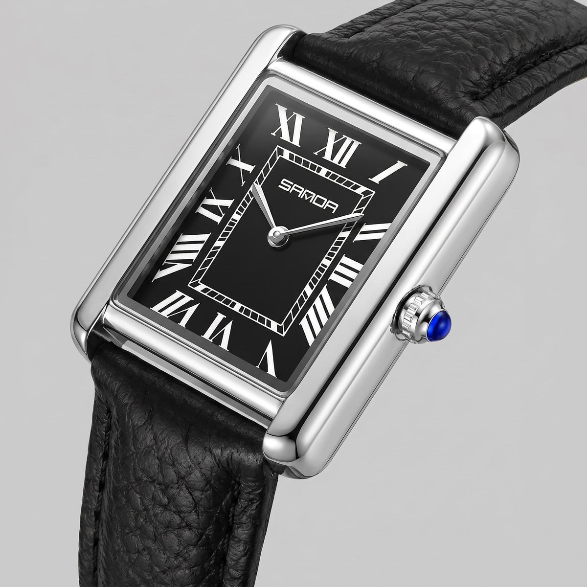 Winthrop Rectangular Leather Strap Watch_10