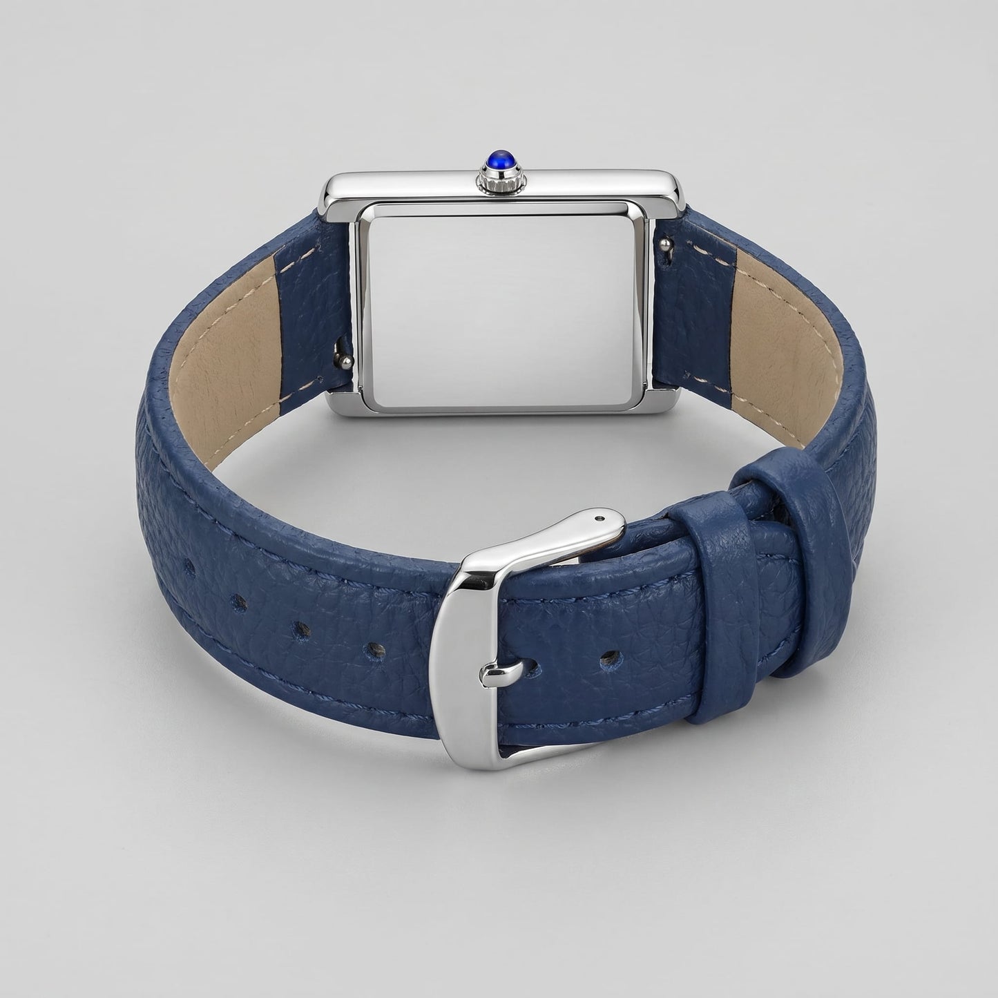 Winthrop Rectangular Leather Strap Watch_18