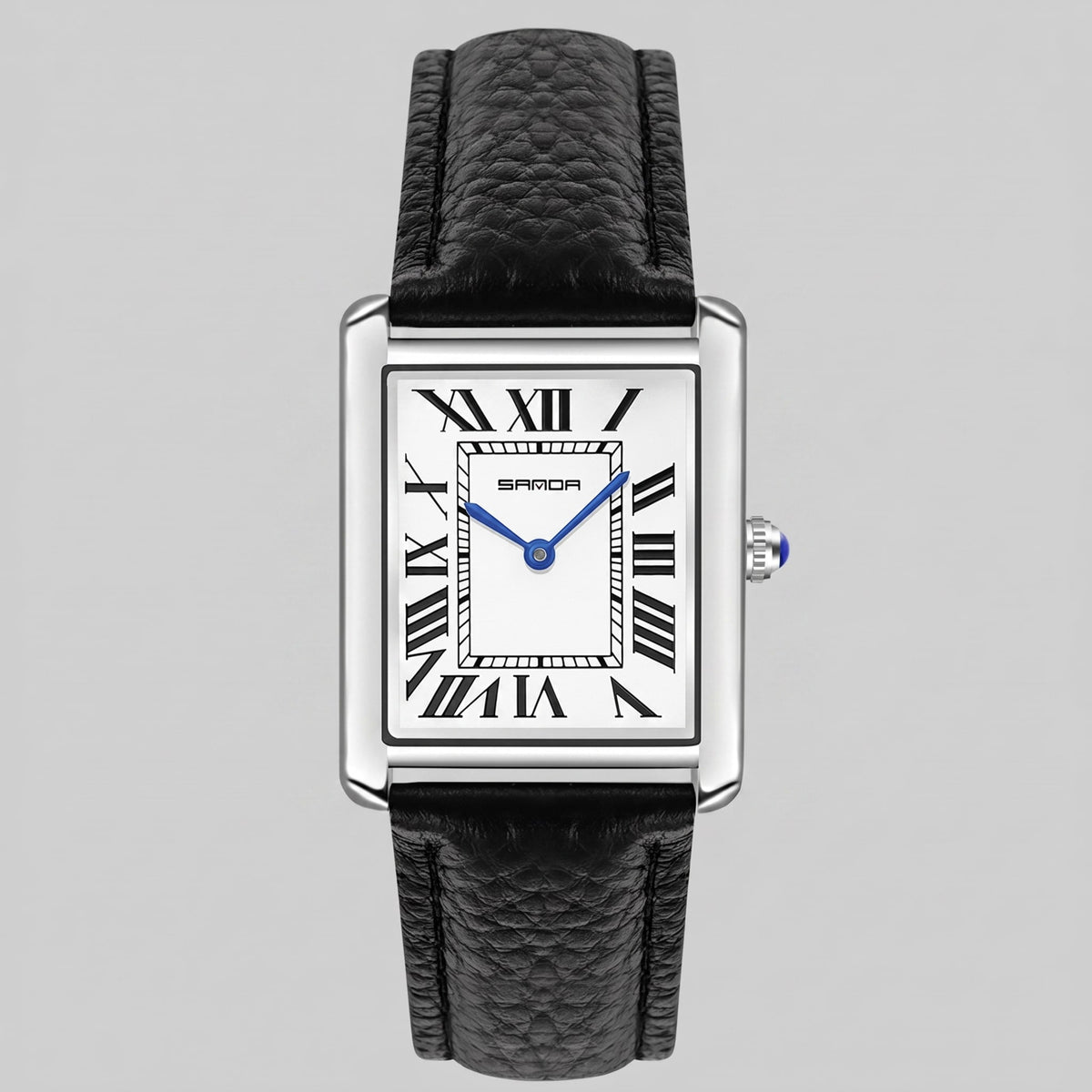 Winthrop Rectangular Leather Strap Watch_6
