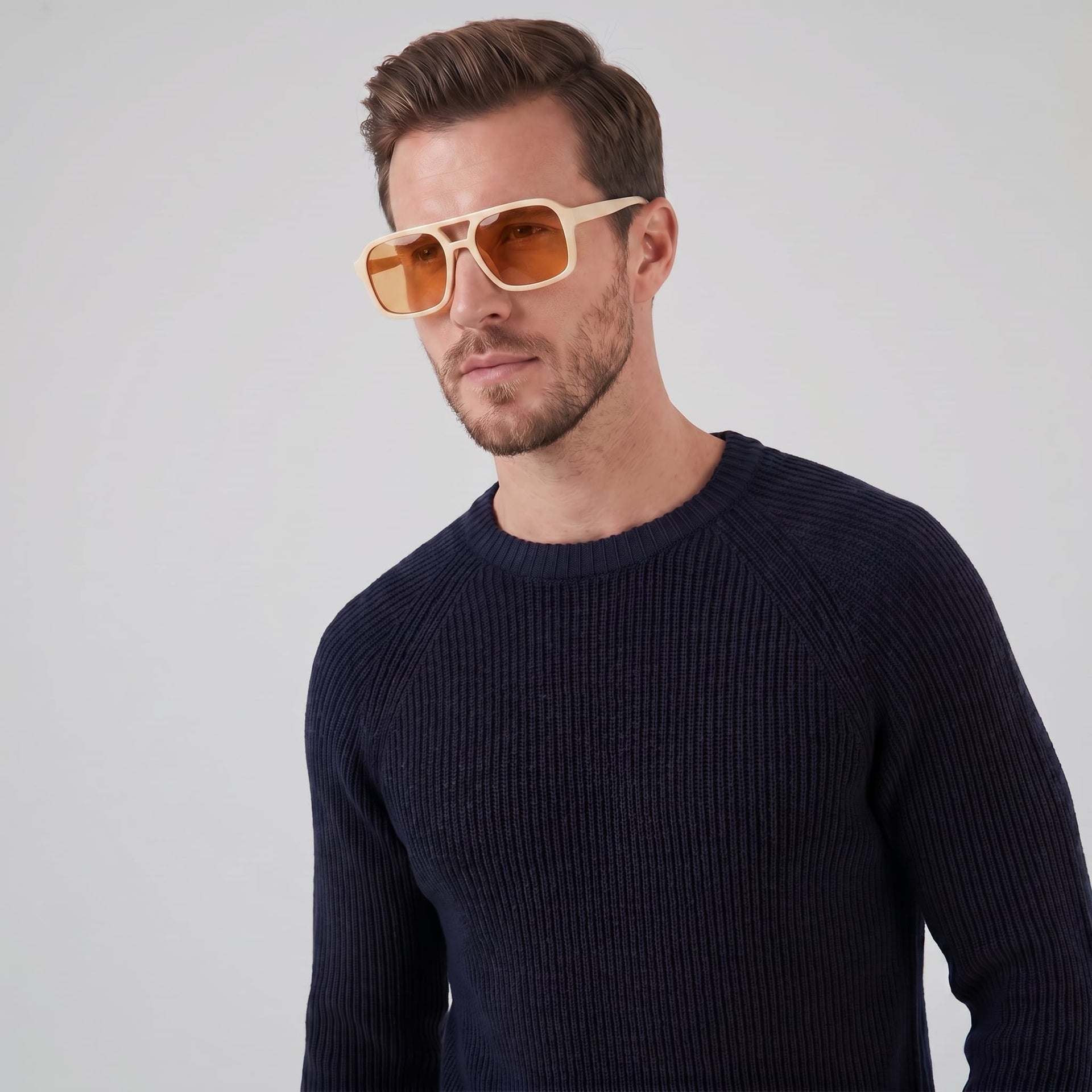 Whitlock Retro Rectangular Sunglasses
