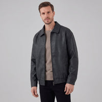 Horton Faux Leather Relaxed Fit Jacket