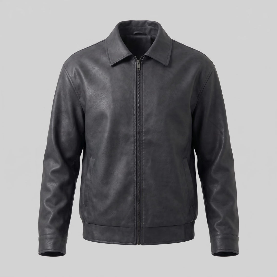Horton Faux Leather Relaxed Fit Jacket